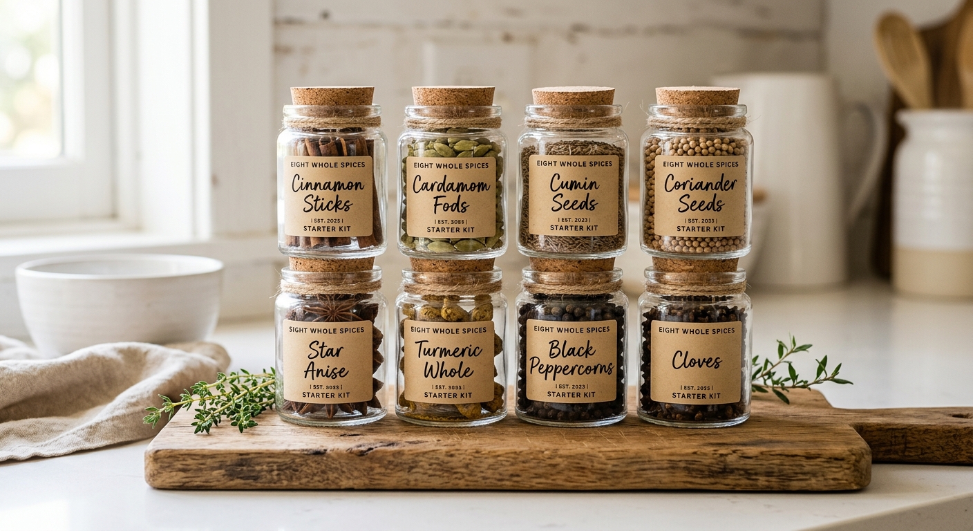 8 Whole Spice Starter Kit